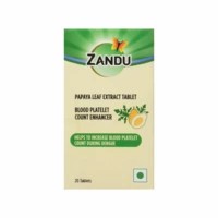 Zandu Papaya Leaf Extract Immunity Booster 20 Tablets