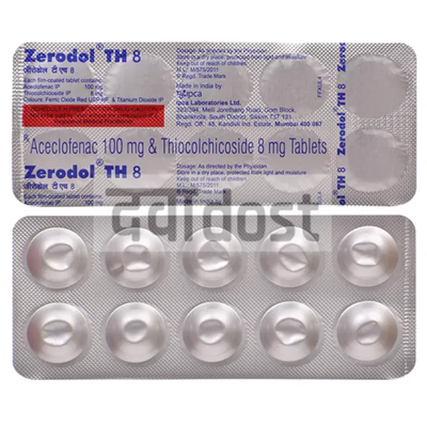 Zerodol TH 100mg/8mg Tablet