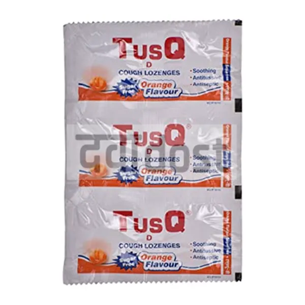 Tusq D 0.6mg/5mg Cough Lozenges Orange 6s