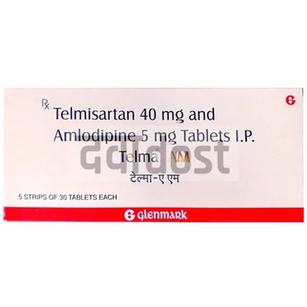Telma AM 40mg/5mg Tablet 30s