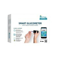 Apollo Sugar Smart  Glucometer Kit  + Free 25 Gold Plated Test Strips And Diabetes Foot Wear Voucher (worth Rupees 500)