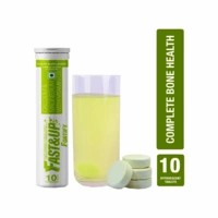 Fast&up Fortify Lime & Lemon Effervescent Tablets Bottle Of 10