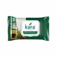 Kara Cleansing And Refreshing Face Wipes With Neem And Tea Tree Oil - (30 Wipes)