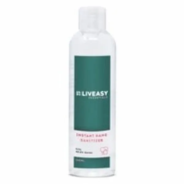 Liveasy Essentials Instant Hand Sanitizer-kills 99.9% Germs-72.34% Iso Propyl Alcohol - Gel Based - 200ml