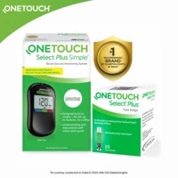 Onetouch Select Plus Simple Glucometer With 10 Free Strips
