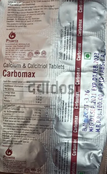 Carbomax Tablet 10s