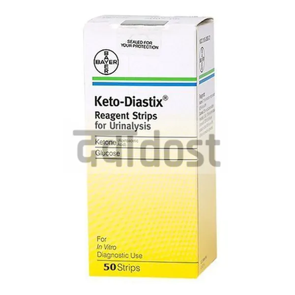 Keto-Diastix Reagent Strip for Urinalysis 50 Strips