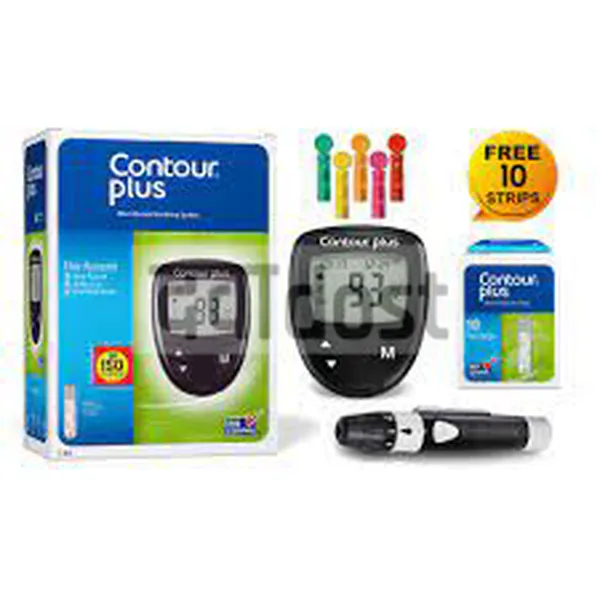 Contour Plus One Blood Glucose Monitoring System with Test Strip 10s Free