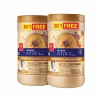 Saffola Fittify Hi-protein Slim Meal Shake, Coffee Caramel, Buy 1 Get 1, Each Pack 420 Gm