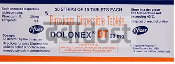 Dolonex DT 20mg Tablet 15s
