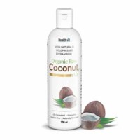 Healthvit 100% Natural & Cold Pressed Extra Virgin Organic Raw Coconut Oil -100 Ml