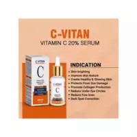 Healthvit C - Vitan Vitamin C 20% Hyaluronic Acid & Vitamin E Professional Facial Serum - Advanced Skin Brightening Formula Serum - 30ml