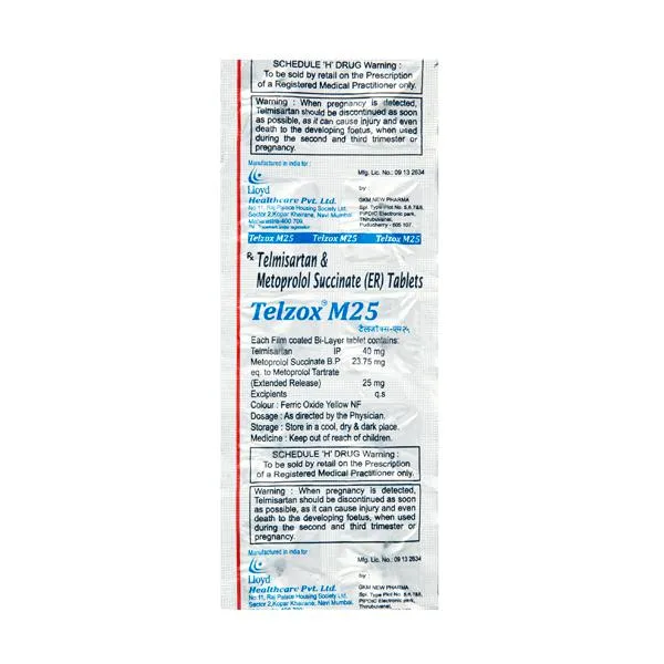 TELZOX-M 25MG 10TAB