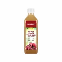 Liveasy Wellness Apple Cider Vinegar With Mother -original Raw & Unfiltered- Supports Weight Management - Bottle Of 500ml