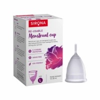 Sirona Pro Super Soft Reusable Fda Approved Menstrual Cup With Medical Grade Silicon - Large (1 Unit)