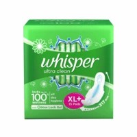 Whisper Ultra Clean Sanitary Pads With Wings - 15 Pieces (xl Plus)