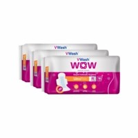 Vwash Wow Ultra Thin Size R Sanitary Pads Pack Of 48 (packs Of 3x16)