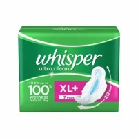 Whisper Ultra Clean Sanitary Xl+ (7 Pads)