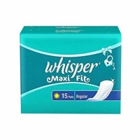 Whisper Maxi Fit  Sanitary Pads Regular Packet Of 15