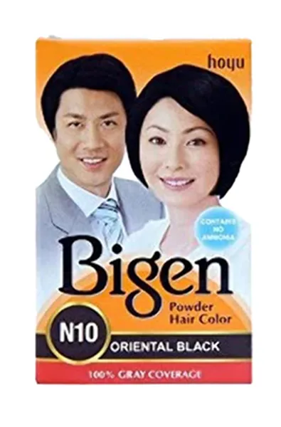 Bigen Powder Hair Color, Oriental Black, N10 (6g, Pack of 6)