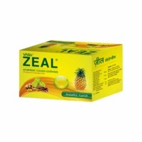 Vasu Zeal Lozenges - Pineapple Flavor ( Pack Of 6 X 10 Lozenges) - 60's
