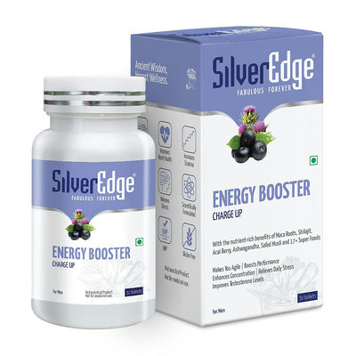 Silver Edge Energy Booster (Charge Up) For Men, 30 Tablets