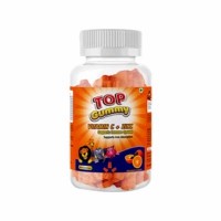 Top Gummy Immunity Booster Gummies (vitamin C Zinc) - Orange Flavour Bottle Of 30