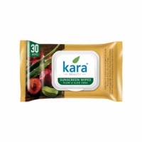 Kara Sunscreen Wipes With Plum And Aloe Vera With Spf 20 - (30 Wipes)