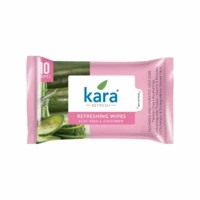 Kara Cleansing And Refreshing Face Wipes With Cucumber And Aloe Vera - (10 Wipes)
