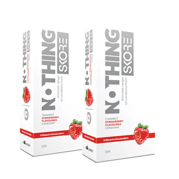 Skore Nothing Strawberry 10N (Pack of 2)