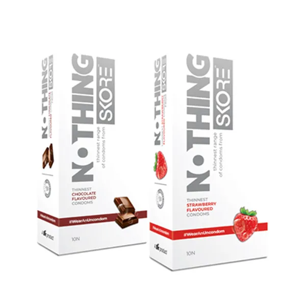 Skore Nothing Chocolate 10N & Nothing Strawberry 10N (Pack of 2)