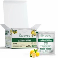 The Skin Story Multi Purpose Cleaning Wipes - 70 % Alcohol , Removes Dirts , Germs And Bacteria - 30 Wipes