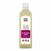 Everherb Aloe Vera Juice With Pulp - Rejuvenates Skin & Hair -1000ml Bottle