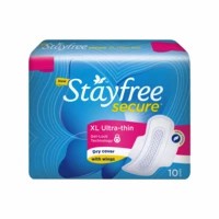 Stayfree Secure Ultra Thin Size Xl Sanitary Pads Pack Of 10