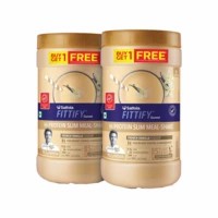Saffola Fittify Hi-protein Slim Meal Shake, French Vanilla, Buy 1 Get 1, Each Pack 420 Gm