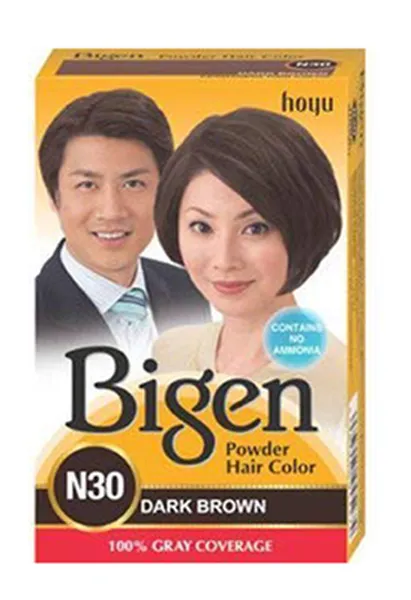 Bigen Powder Hair Color, Dark Brown N30 (6g, Pack of 6)