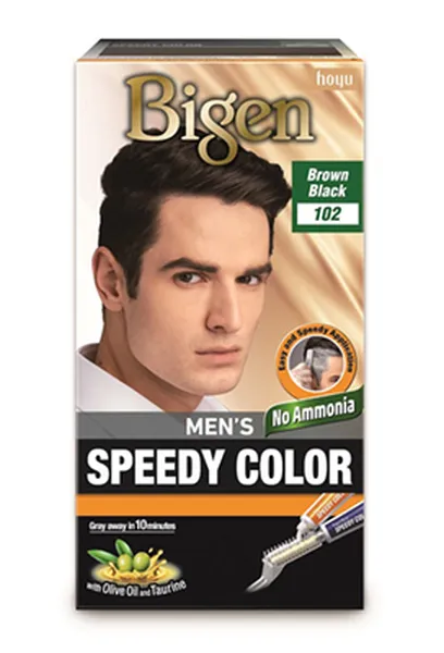 Bigen Men's Speedy Color, Brown Black 102, 80g