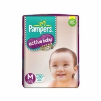 Pampers Active Baby Diaper Size M Packet Of 20