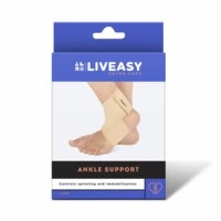 Liveasy Ortho Care Ankle Support - Prevents Swelling - Boosts Performance - Size Medium