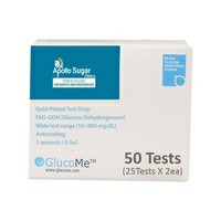 Apollo Sugar Gold Plated Glucometer Test Strips Box Of 50