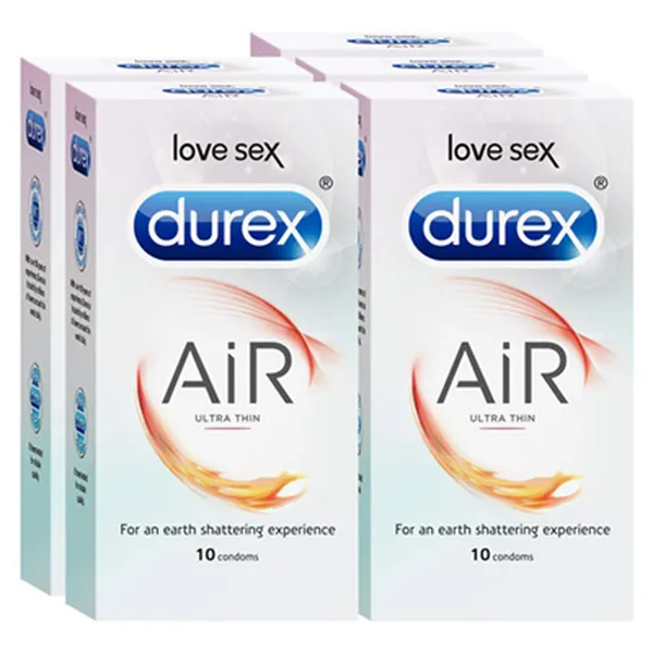 Durex Condoms, Air 10s-5N (Pack of 5)