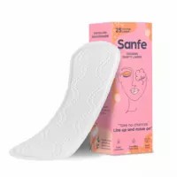 Sanfe Rash Free Panty Liners, 100% Organic Cotton And Biodegradable - 25 Units