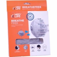 Medlife N-99 Breath Free Anti Pollution Mask Color - Grey