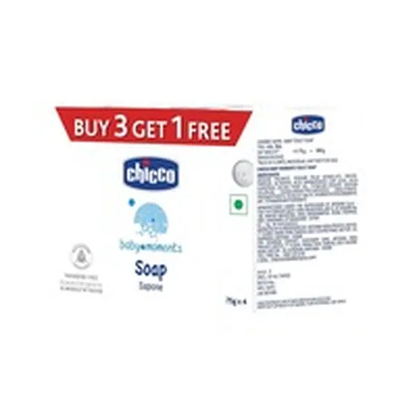 Chicco Baby Moments Soap (buy 3 Get 1 Free) Box Of 300 G