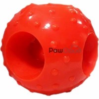 Pawcloud Dog Ball Toy With Hole Dog Rubber Chew Toy Large Multicolor