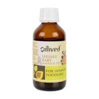 Omved Shishu Ayurvedic Baby Massage Oil With Vitamin E -100% Natural And Organic-100 Ml