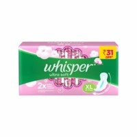 Whisper Ultra Soft  Sanitary Pads Xl Wings Packet Of 30