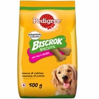 Pedigree Biscrok With Milk And Chicken 500g Gm Pack
