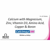 Calcimax 500 Health Supplement Tablets (500 Mg Of Calcium) Box Of 30