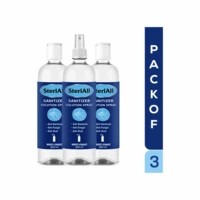 Steriall Alcohol Based Hand Sanitizer Solution Spray For Office And Home 200ml ( Pack Of 1 With 2 Refill Pack )